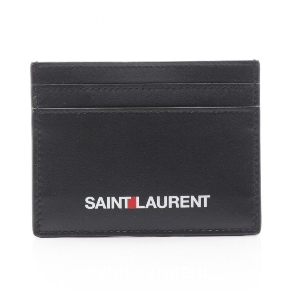 Saint Laurent Paris Card Case Black Leather Card Case - Picture 1 of 7